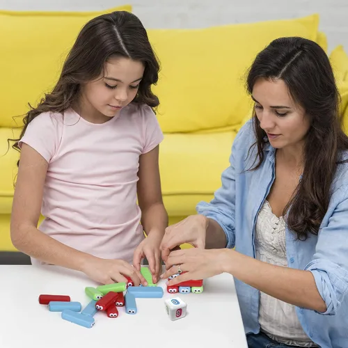 Vista 6 de Point Games Googly Tower - Juego de torre apilable con diseño divertido, rompecabezas de desarrollo e interactivo, habilidades estabilizadoras