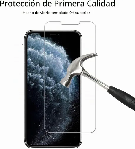 Vista 5 de Marco de fácil alineación diseñado para iPhone11 Pro/iPhone Xs/iPhone X Película protectora de pantalla de vidrio templado, paquete de 2