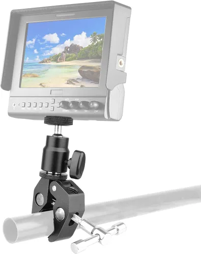 Vista 4 de Abrazadera de montaje de bola con cabeza de bola de montaje de zapata con cabezal de trípode de 1/4 "-20 adaptador de zapata caliente y súper