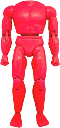 Vista 4 de Figures Toy Company Cuerpo muscular retro tipo S de 8 pulgadas (afroamericano)