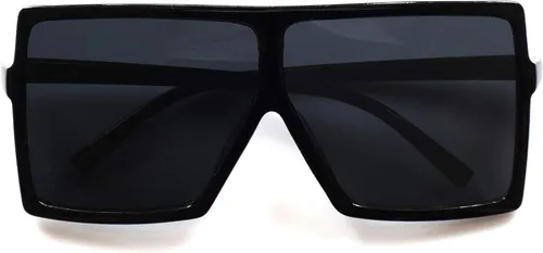 Vista 2 de JUSLINK Gafas de sol cuadradas de gran tamaño para mujer modernas y planas