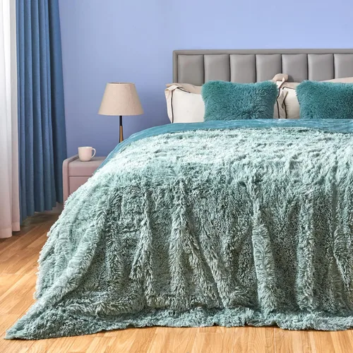 Vista 57 de GONAAP Manta de Tiro Difusa de Piel Sintética Negra Súper Suave Acogedora Felpa Difusa Peluda para Sofá Sillón Cama (Negro, Tiro(50"x60"))