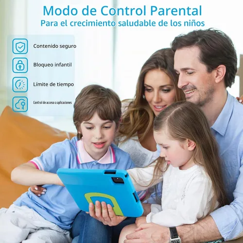 Vista 7 de Tableta para niños de 10 pulgadas, Android 14 para niños, Octa-Core, 4 GB de RAM 64 GB ROM expandible, IPS HD 1280 x 800, WiFi 6, batería de 5000