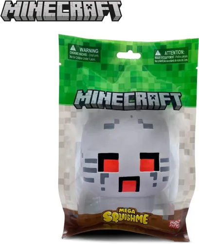 Vista 8 de Minecraft Ghast Mega SquishMe Series 3 - Perfecto para recuerdos de fiesta, premios de aula, juguetes para aliviar el estrés, cajas de tesoros