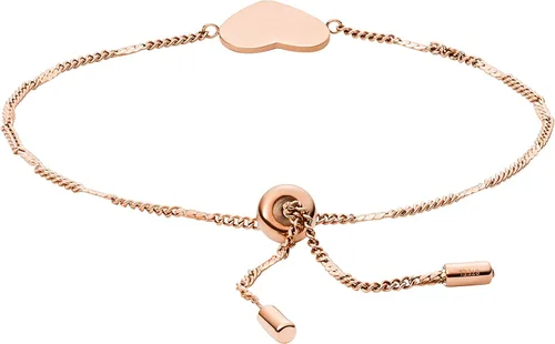 Vista 2 de Fossil Pulsera de regalo personalizada grabable de acero inoxidable para mujer