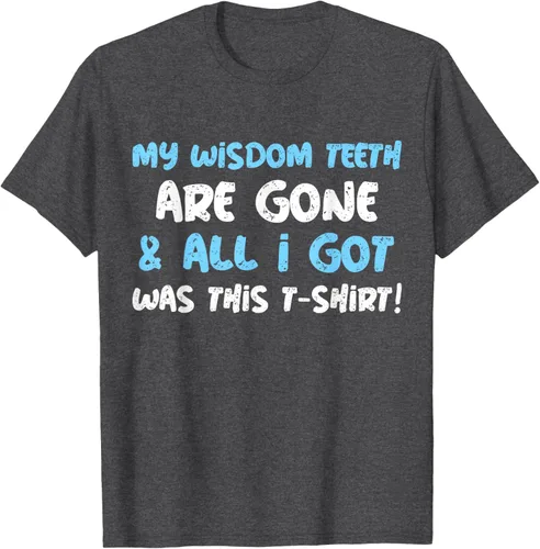 Vista 24 de My Wisdom Teeth Are Gone! Camiseta divertida de muelas del juicio, Negro