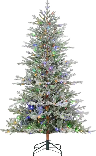 Vista 3 de Haute Decor Árbol de Navidad de abeto alpino de Alberta de 7 pies esmerilado