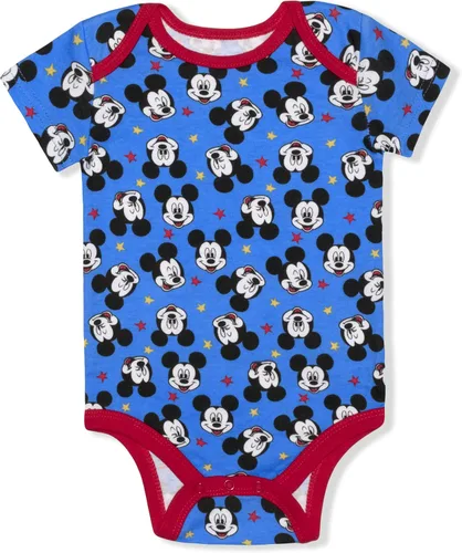 Vista 2 de DISNEY Mickey Mouse - Paquete de 5 mamelucos para recién nacidos y bebés