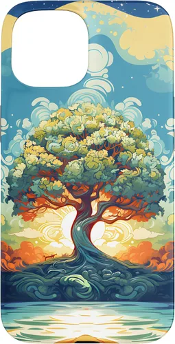 Vista 6 de iPhone 16 Sunrise Spiritual Sun Water Tree of Life Case