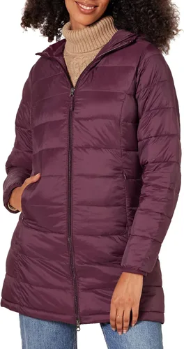 Vista 56 de Amazon Essentials - Abrigo acolchado, ligero y resistente al agua con capucha para mujer, disponible en talla extragrande