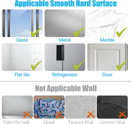Vista 6 de Ganchos de pared adhesivos reutilizables de 13.5 libras (máx.) transparentes, impermeables y resistentes al aceite para baño y cocina, resistentes