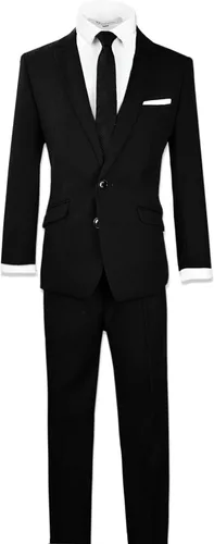 Vista 3 de Black n Bianco Signature - Traje completo para niño, ajustado