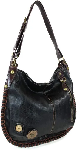 Vista 6 de CHALA Hobo Style - Bolso de hombro grande con cremallera y cartera Chala