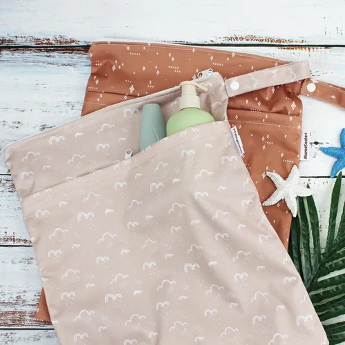 Vista 9 de Mama Koala Pañales de tela para bebé 3.0 con 6 insertos, con 2 bolsas reutilizables para húmedo y seco