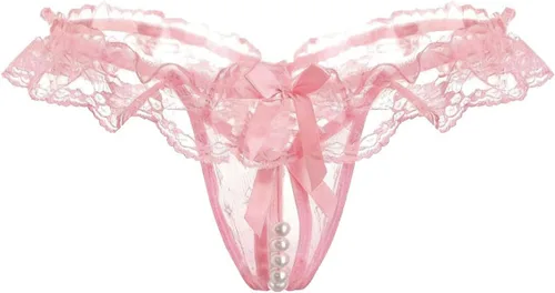 Vista 11 de Tanga de cintura baja con bordado de mariposa para mujer 6 Pack-Multicolor