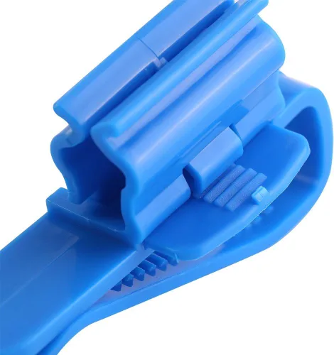 Vista 9 de 2 unids Clip ajustable diseño de plástico azul multifuncional tubería de agua Clip de fijación clip de montaje de peces ajustable Clip de montaje