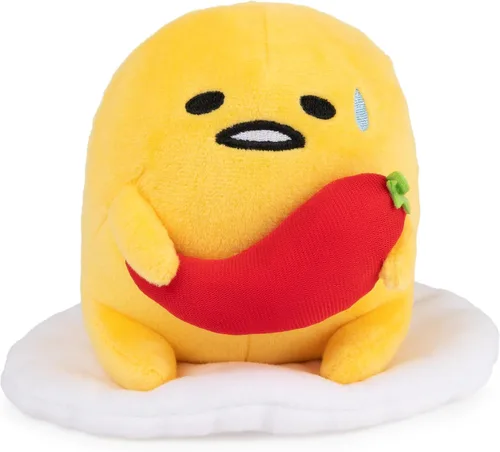 Vista 11 de GUND Sanrio Gudetama - Animal de peluche Lazy Egg, juguete de peluche Shakipiyo Chick para niños de 1 año en adelante, 5
