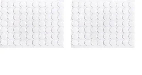 Vista 6 de Teensery 210 unidades de calcomanías adhesivas transparentes de doble cara redondas acrílicas sin rastros, calcomanías adhesivas creativas súper