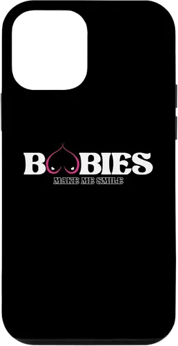 Vista 22 de iPhone 11 Funny Boobies Make Me Smiles Funda de humor para adultos
