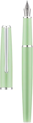 Vista 11 de Hongdian 920 - Pluma estilográfica de metal negro, chapado en oro rosa, pluma de escritura suave, pluma clásica con convertidor de tinta
