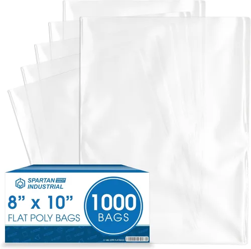 Vista 8 de Bolsas de polietileno transparentes planas de extremo abierto de 4" X 6" (1000 unidades) - 1.1 mil