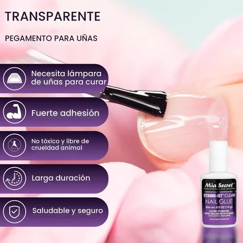 Vista 5 de Mia Secret, Pegamento de uñas con calcio y vitamina E, Cepillo en n.º 335