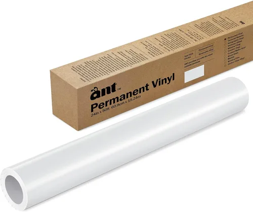 Vista 40 de ANT Melocotón, rollo de vinilo permanente de 24" x 4,5 m, rollo de vinilo adhesivo, para proyecto DIY, calcomanía, pegatina, compatible con Cricut