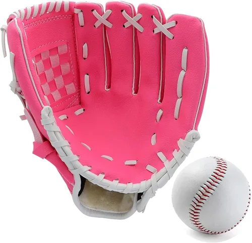 Vista 8 de Guante de béisbol, guante de béisbol y sóftbol, diseño ergonómico, guante cómodo y duradero para niños, jóvenes, adultos, entrenamiento