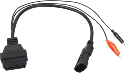 Vista 5 de Fiat Alfa Lancia Profesional Auto Car Diagnóstico Conector 3 Pin a 16 Pin OBD2 Adaptador Cable Herramienta de Reparación