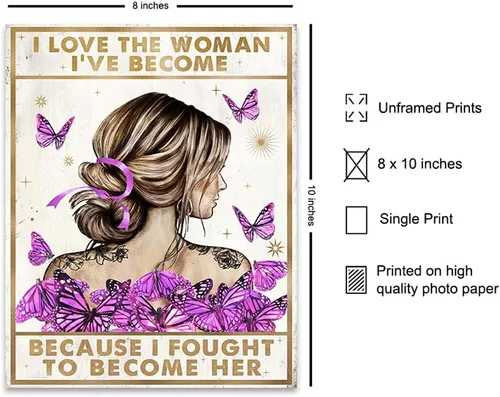 Vista 2 de YELLOWBIRD ART & DESIGN Arte de pared inspirador para mujer, frases positivas, frases positivas, póster motivacional de inspiración, mariposas