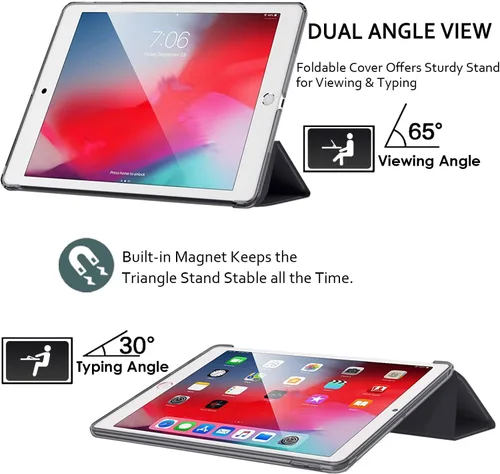 Vista 4 de DuraSafe Cases Para iPad 9.7 Pulgadas Air 1st Generation [Air 1 2013] A1474 A1475 A1476 MD785LL/B MD788LL/B MD786LL/B MD789LL/B MD787LL/B Trifold PC