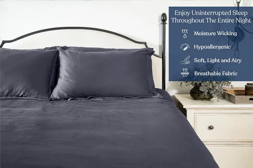 Vista 3 de GOTS Certified 100% Organic Cotton Flat Sheet, 400TC Long Staple Cotton, Ultra Soft, Silky, Moisture-Wicking, Smooth & Breathable, Best Sheets for