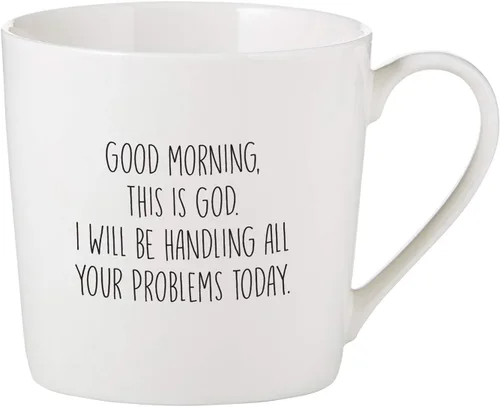 Vista 4 de Faithworks Creative Brands - Taza de café inspiradora de porcelana blanca, 14 onzas, Dear Lord Querido Señor