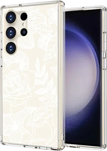 Vista 11 de ICEDIO Funda para Samsung Galaxy S23 Plus, delgada, transparente, con diseños de moda, para niñas y mujeres, funda protectora duradera y resistente