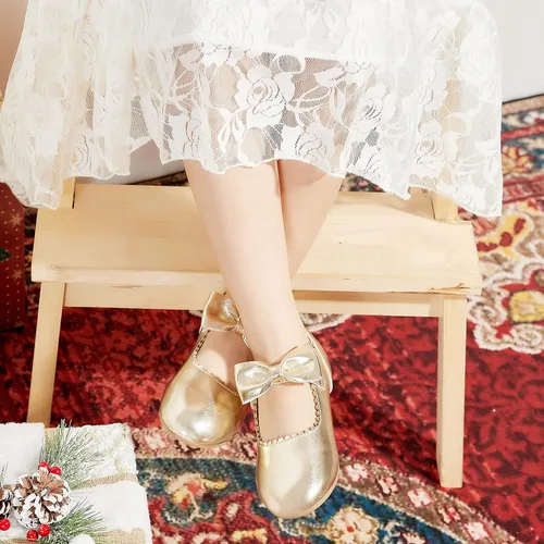 Vista 5 de Otter MOMO ToddlerLittle Girls Flower Girl Shoes Ballerina Flats Shoes Slip-on School Party Dress Shoes