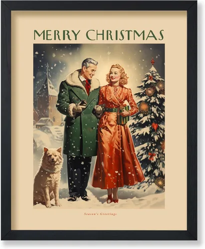 Vista 9 de Poster Master A Holly Jolly - Póster navideño, arte de invierno, diseño de pared moderno, regalo para hombres y mujeres, gran decoración para sala
