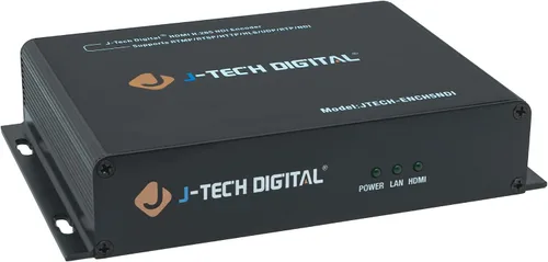 Vista 9 de J-Tech Digital Codificador de vídeo HDMI H.264 H.265 IPTV codificador de vídeo en red 4K 30Hz con NDI, audio incrustado, PoE, admite protocolos UDP
