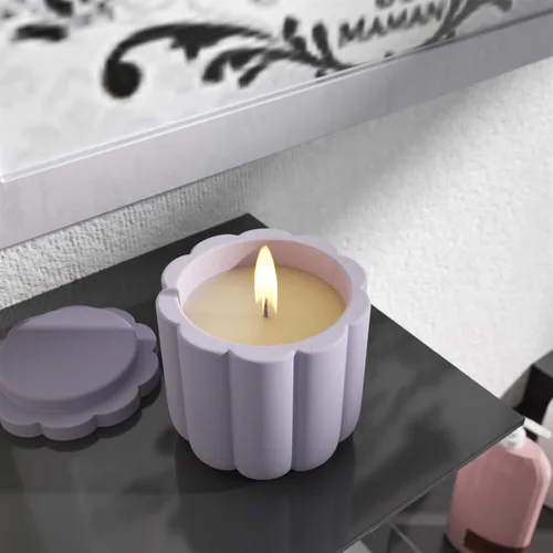 Vista 2 de BOOWAN NICOLE Moldes para macetas de hormigón, tarro de vela, molde de silicona, accesorios de baño, herramientas de fabricación SH799