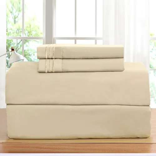 Vista 22 de Elegant Comfort Juego de sábanas de lujo en Amazon 1500 Premier resistente a las arrugas, la decoloración y las manchas, juego de sábanas de 4