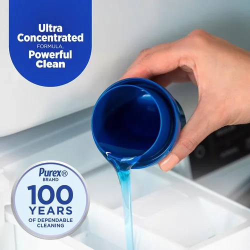 Vista 11 de Purex Detergente Líquido para Ropa 4 en 1, Mountain Breeze, 82.5 oz, 165 Cargas, Detergente para Ropa Ultra Concentrado, Ilumina y Blanquea