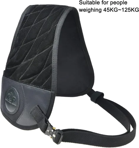 Vista 9 de Tas Trost Chaleco protector de cuero para rifle de escopeta, chaleco acolchado reductor de retroceso con protección de campo con correas ajustables