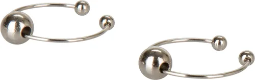 Vista 3 de California Exotics - Joyería corporal sin perforación para pezón y clítoris, plata Plateado