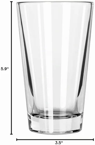 Vista 5 de Vaso de pinta Libbey con borde DuraTuff (1639HT), 16 onzas - Juego de 4