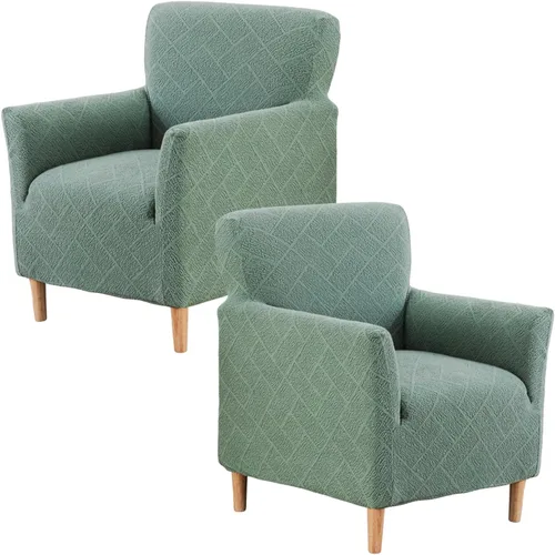 Vista 50 de Fundas de jacquard para sillón de banquete, fundas suaves para sillón de 1 pieza, fundas elásticas para silla de sala de estar, antideslizantes