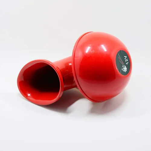 Vista 5 de Bocina de toro eléctrica – Altavoz de 150 db, rojo, metal, súper fuerte para vehículos, camiones, automóviles y más de 12 V