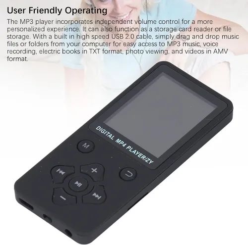 Vista 8 de Reproductor de MP3 de 64 GB, Bluetooth 5.0 reproductor de música portátil de calidad de sonido de alta fidelidad, reproductor de MP3 y MP4
