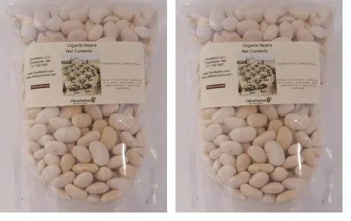 Vista 3 de OliveNation Frijoles gigantes, frijoles gigantes griegos secos, legumbres nutritivas con alto contenido de fibra, sin OMG, sin gluten, kosher