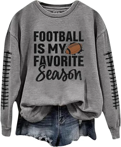Vista 33 de Sudadera casual para mujer, manga larga, con cuello redondo, ropa de primavera, tallas S-3XL