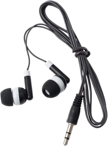 Vista 3 de Auriculares al por mayor a granel 50 unidades de auriculares empaquetados individualmente para escuelas, aulas, estudiantes, bibliotecas