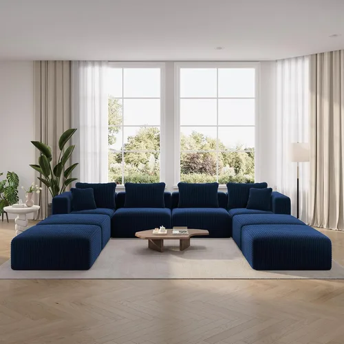 Vista 61 de Novilla - Sofá biplaza modular de 70.8 pulgadas, sofá modular de espacio pequeño, moderno sofá de nube con soporte Smarts Coil®, sofá seccional sin